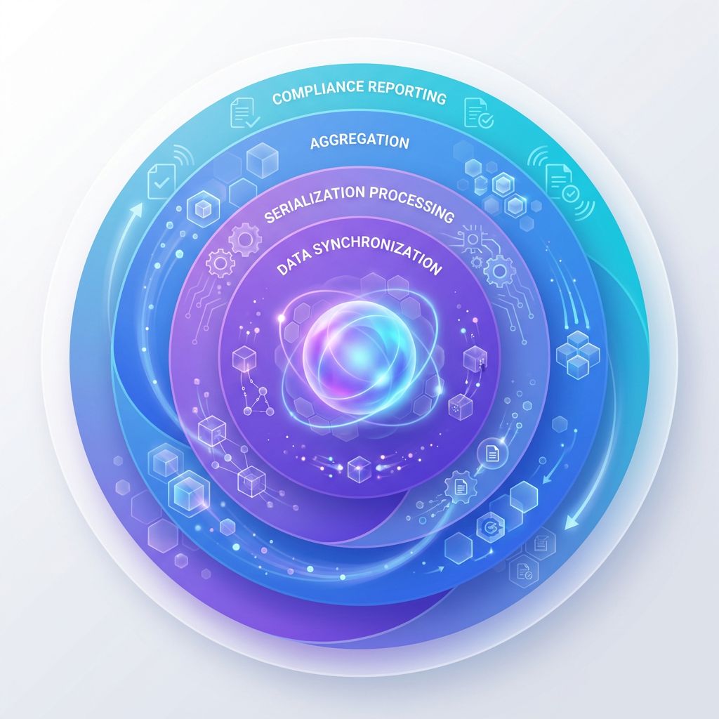 Step-by-step overview of how WizeTT automates serialization from data sync to compliance reporting
